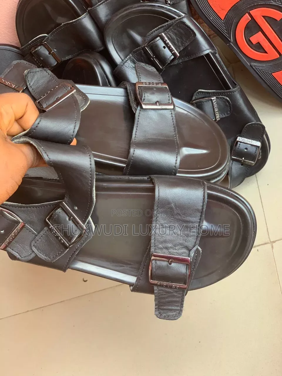 Classic Leather Ankle Strap Sandals