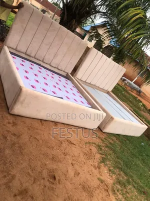 6by6 Bed Frame Off White Colour