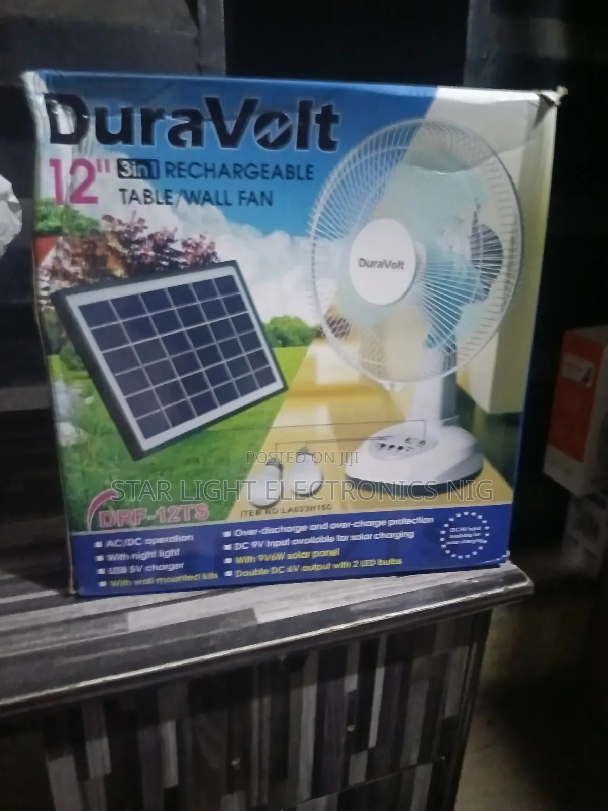 12 Inches Table Fan Duravolt