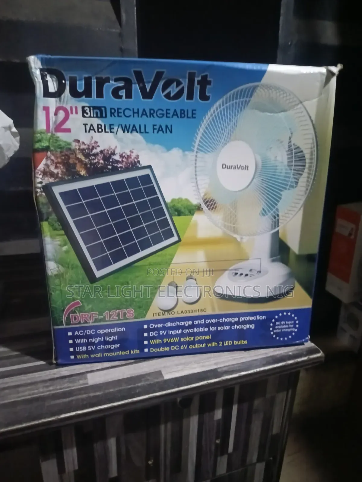 12 Inches Table Fan Duravolt