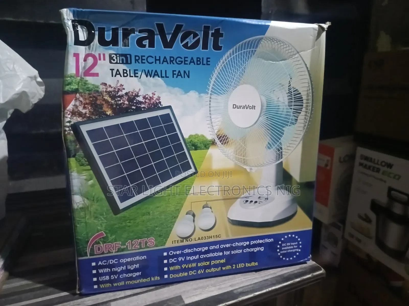 12 Inches Table Fan Duravolt