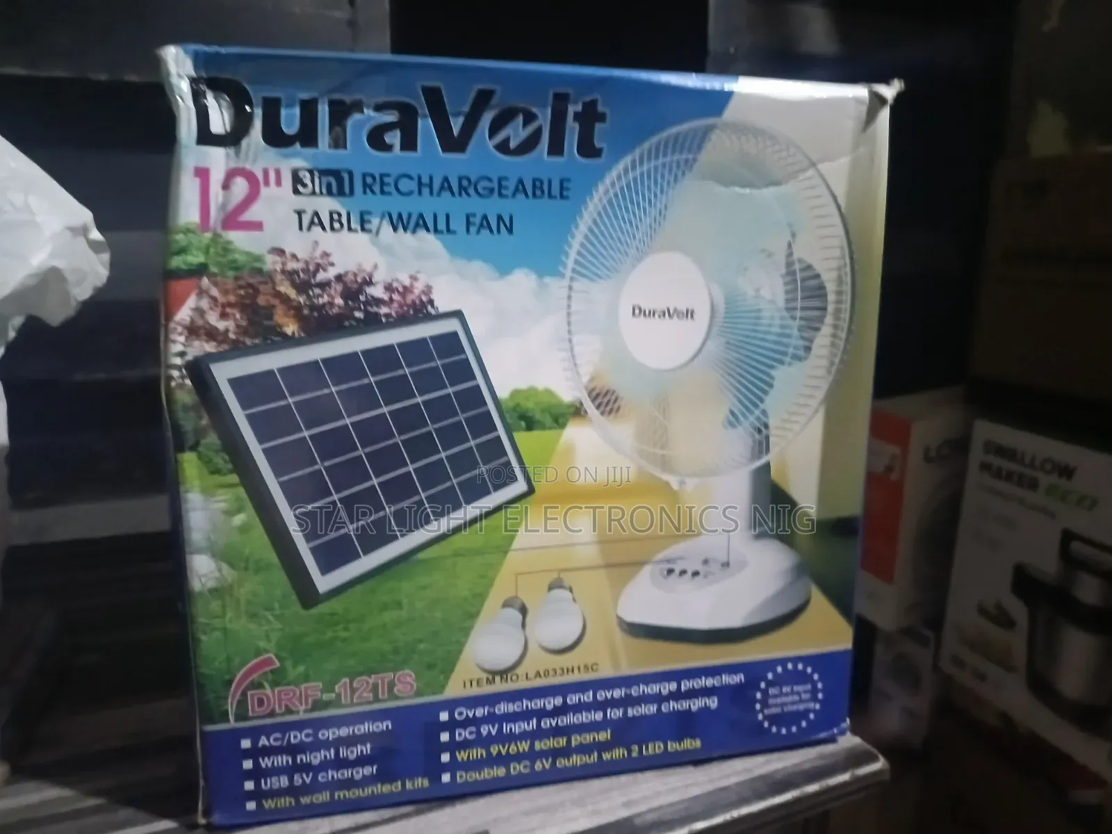 12 Inches Table Fan Duravolt