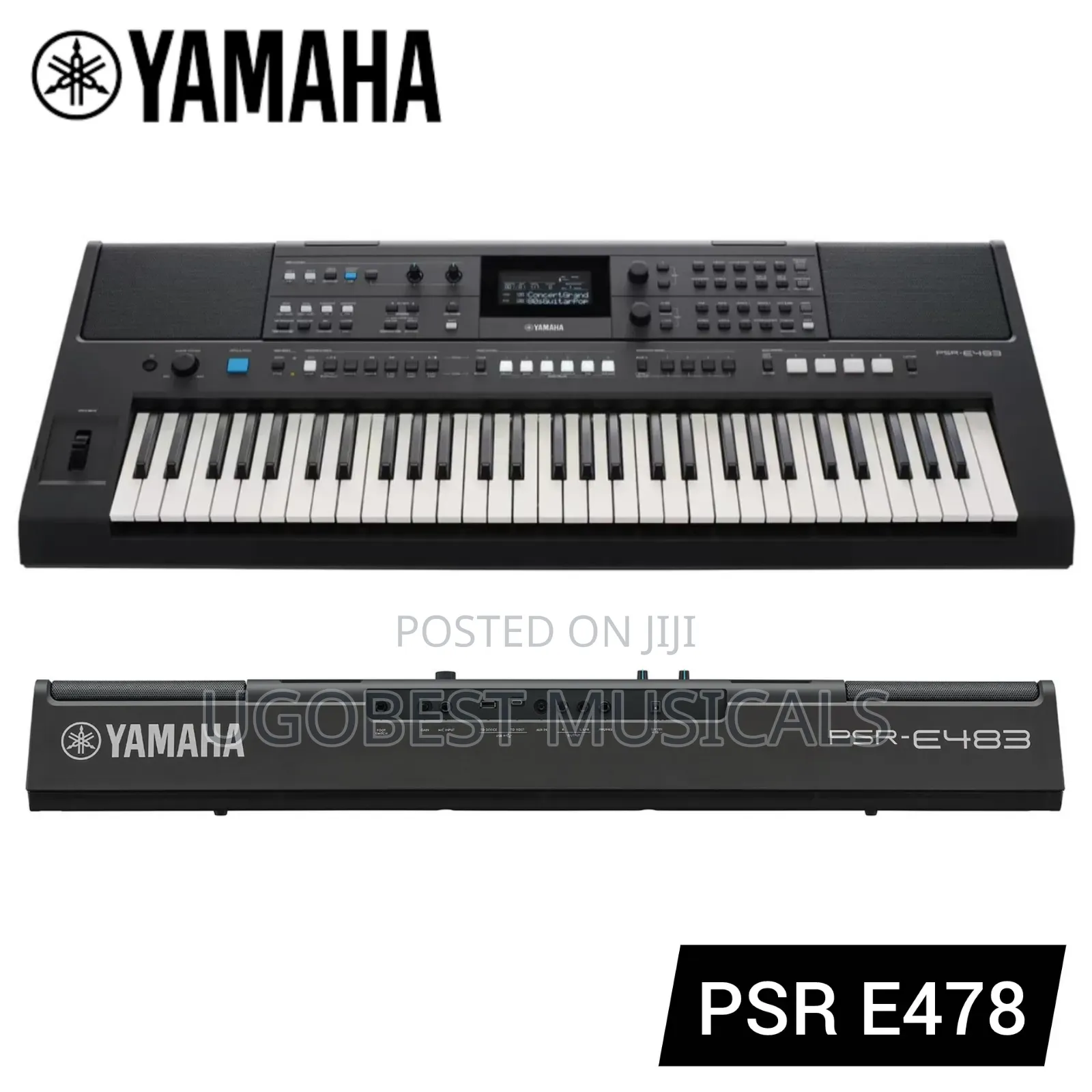 Yamaha PSR-E483 Portable 61-Key Keyboard
