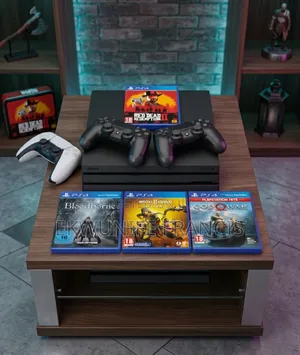 Neat Ps4 Pro With 2 Pads and 4 Games