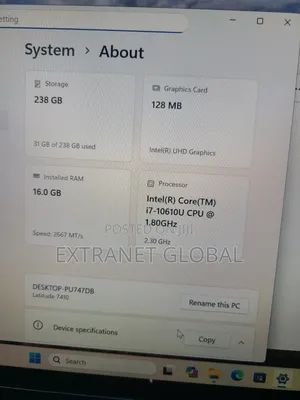 Laptop Dell Latitude 7410 16GB Intel Core i7 SSD 256GB