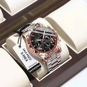 *Poedagar Chronograph* Waterproofs With Sapphire Glass _Comes With