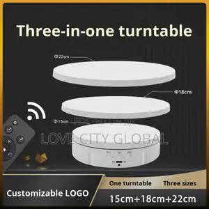 Smart Remote Control 360 Rotating Display Automatic Electric Turntable