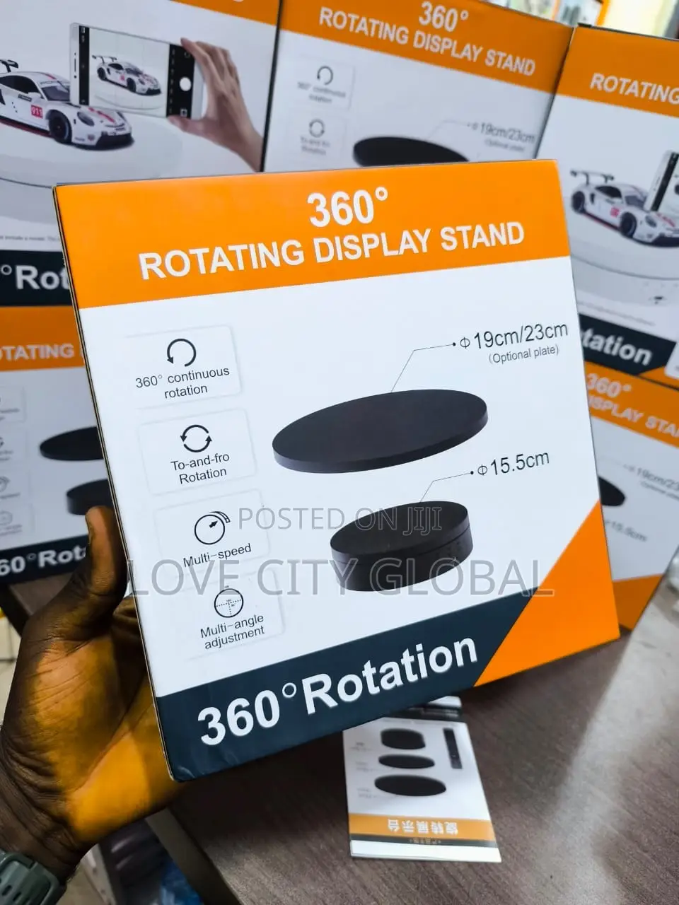 Smart Remote Control 360 Rotating Display Automatic Electric Turntable
