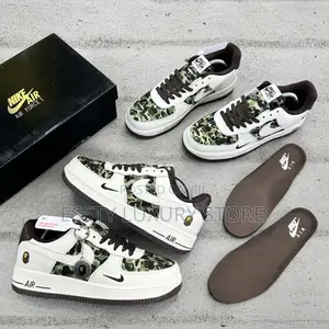 New Bape X Nike Air Force 1 ‘07 Premium ‘Military Bape’ ” Snks”*