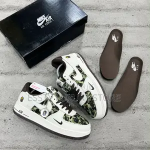 New Bape X Nike Air Force 1 ‘07 Premium ‘Military Bape’ ” Snks”*