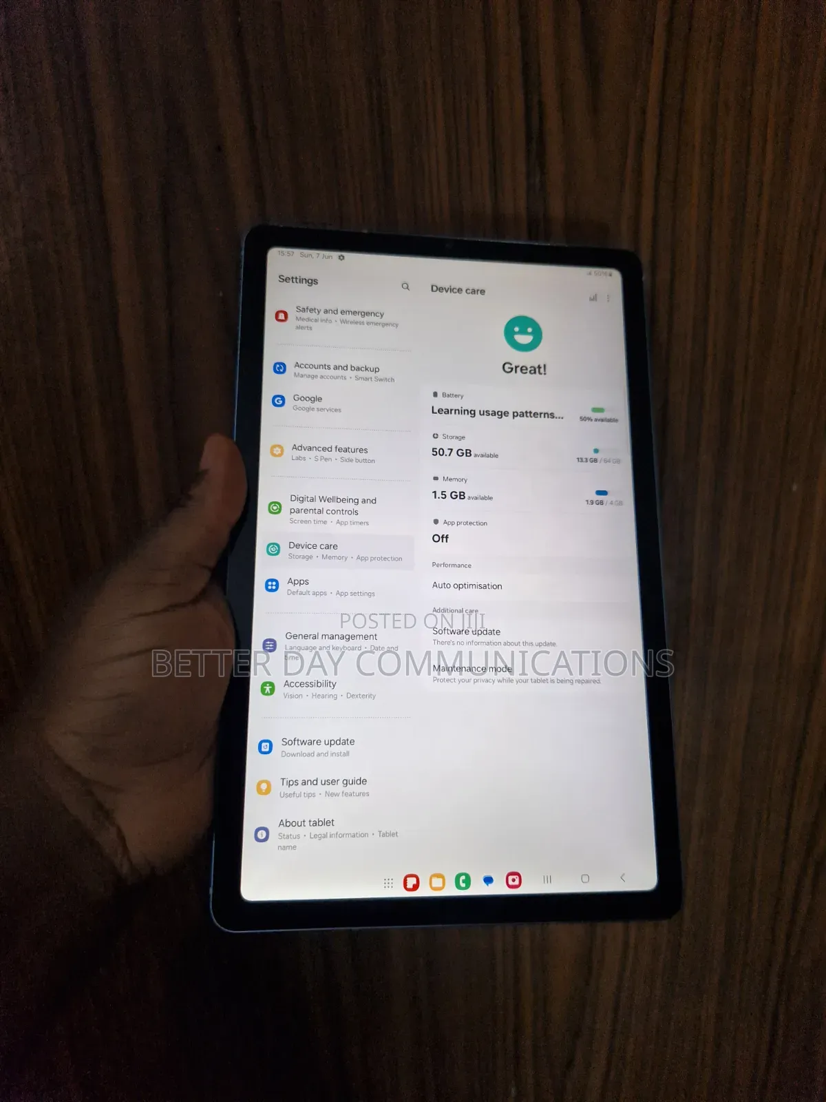 Samsung Galaxy Tab S6 Lite 64 GB Blue