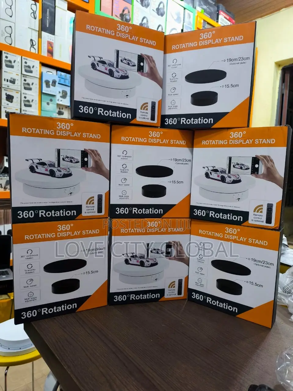 Smart Remote Control 360 Rotating Display Automatic Electric Turntable
