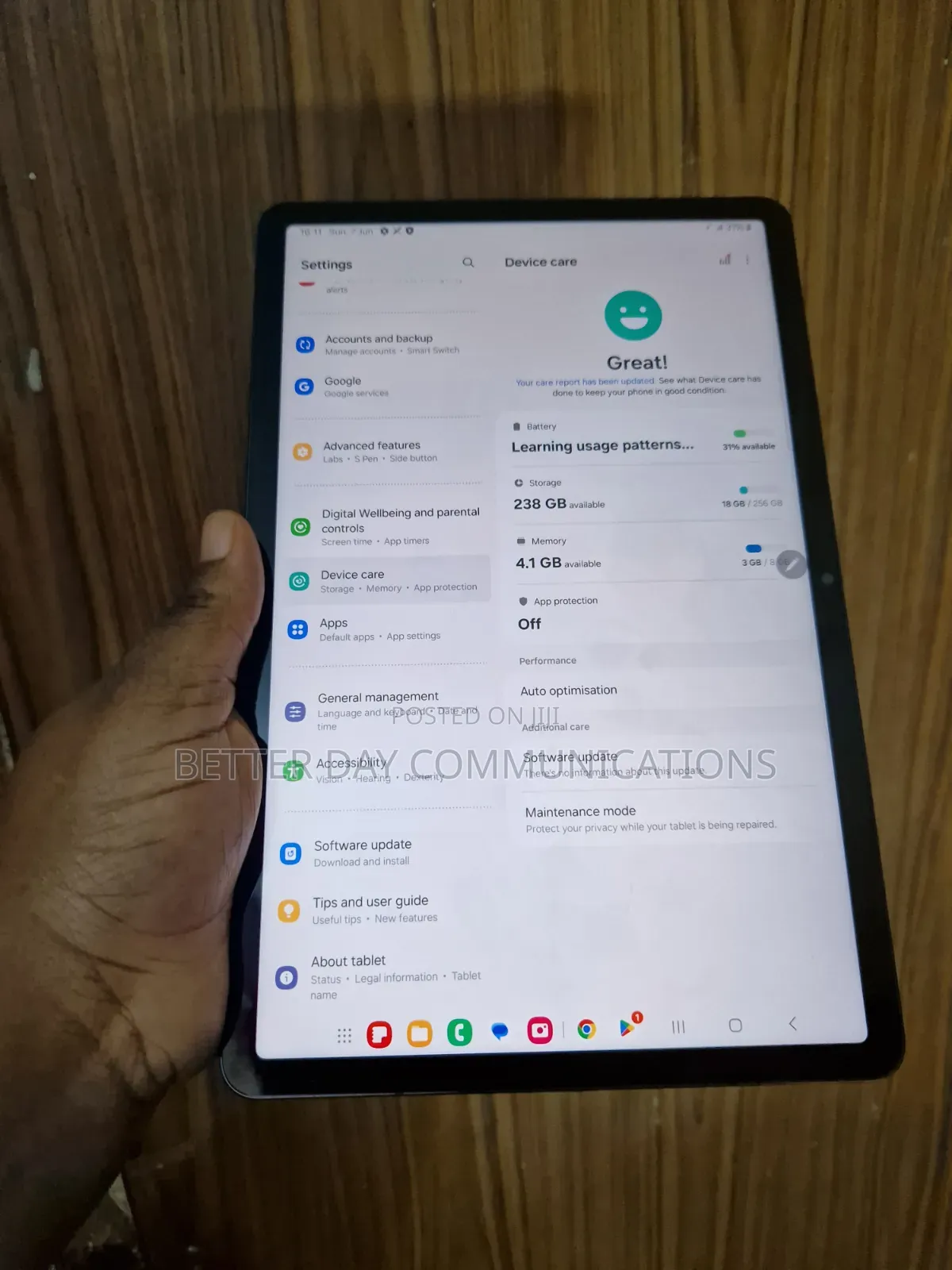 Samsung Galaxy Tab S8 256 GB Black