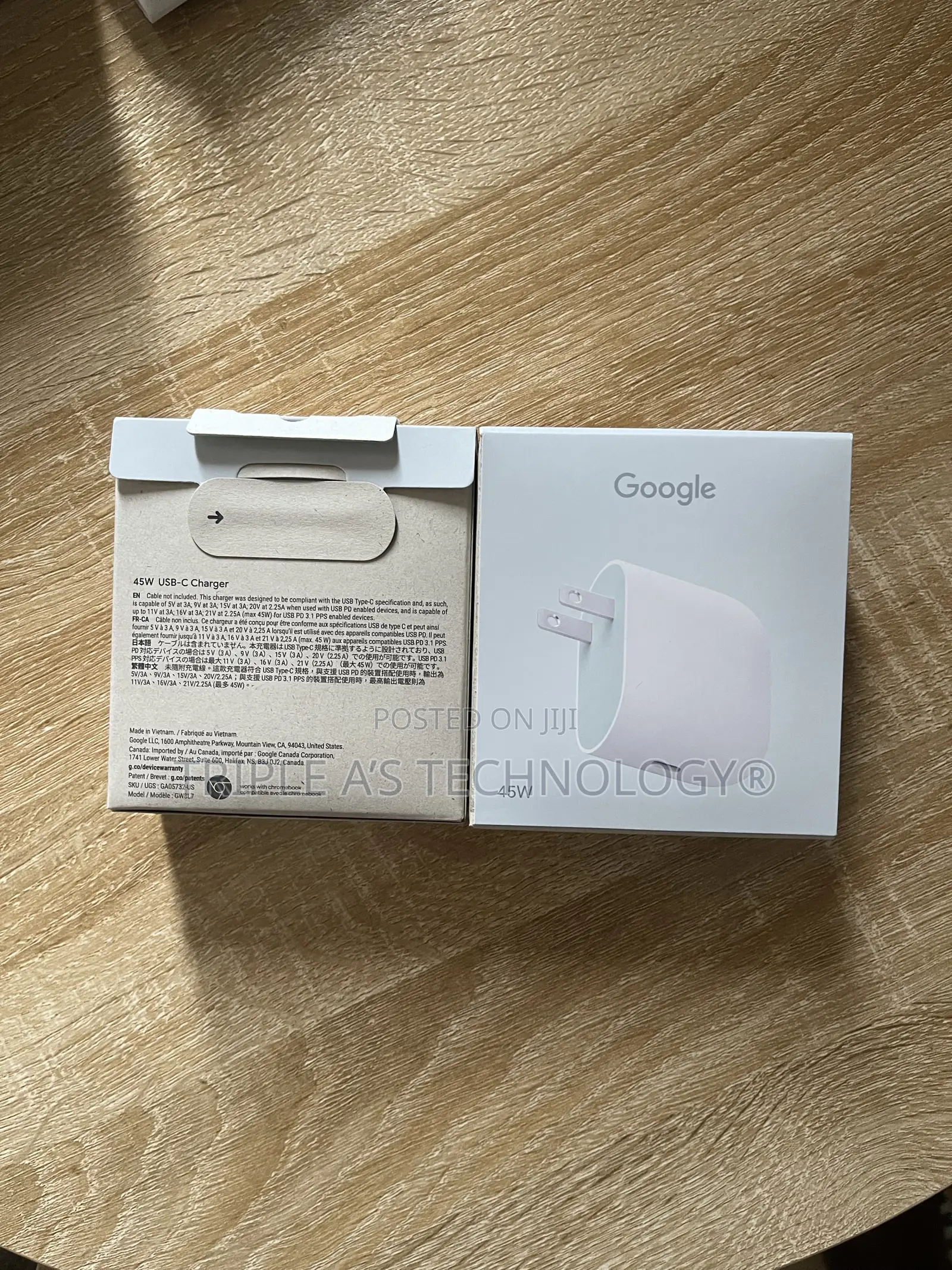 Genuine Google 45w USB-C Power Charger