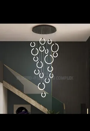 Led Rings Chandelier Light