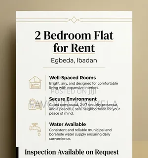 1bdrm Apartment in Ogooluwa, Egbeda for rent