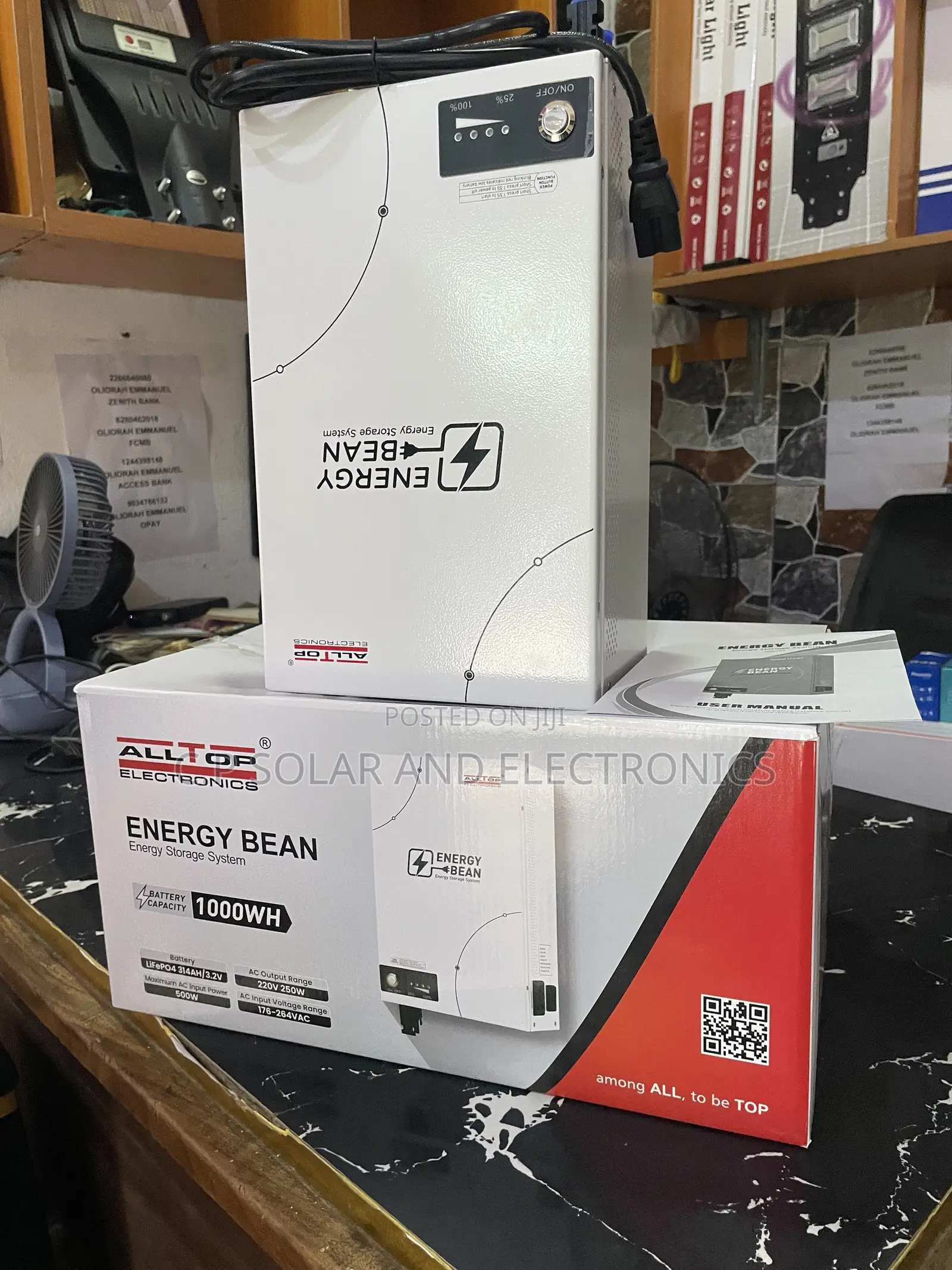 1kwh Energy Bean Solar Generator 250w