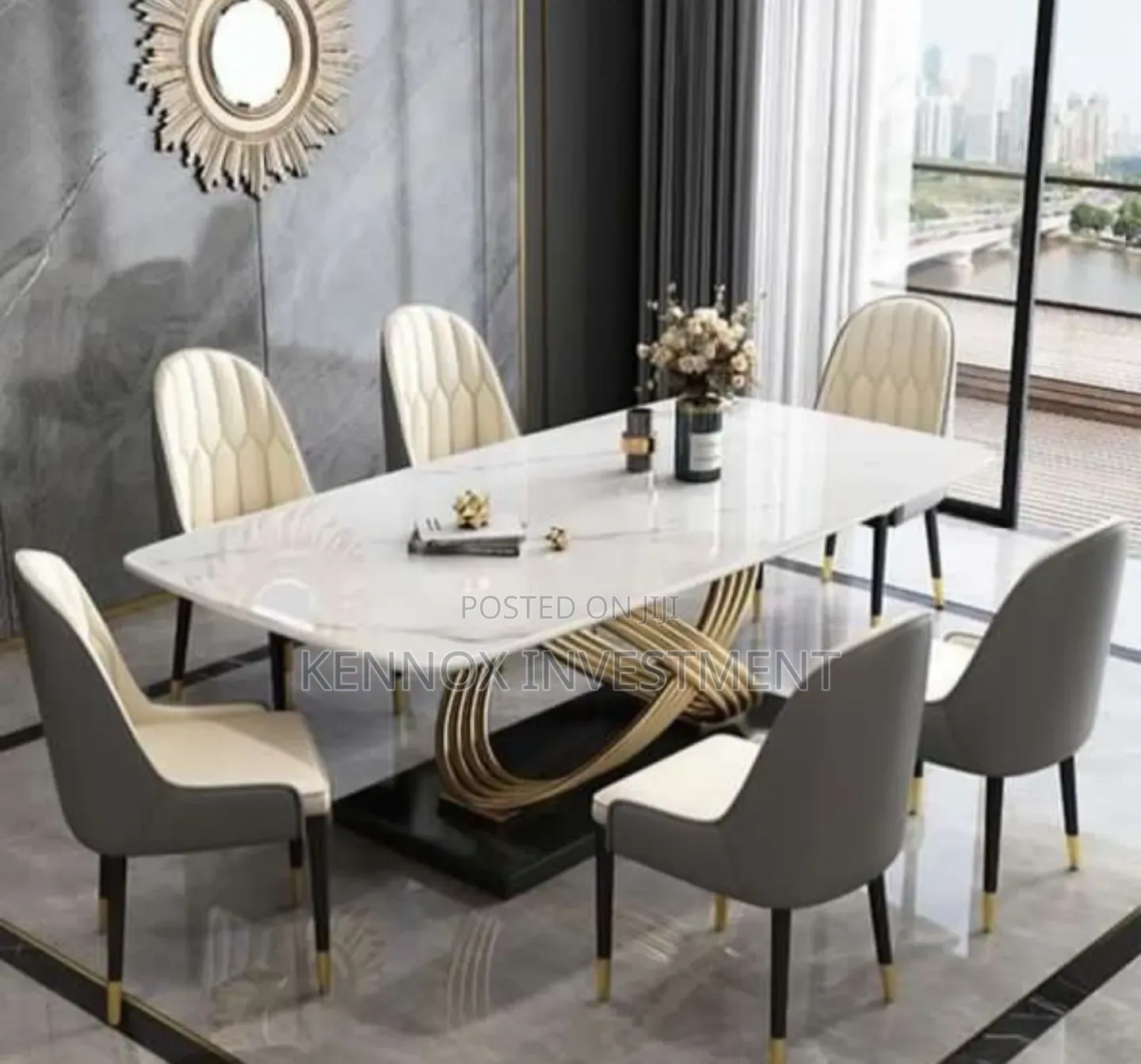 6 Seaters Luxury Marble Dining