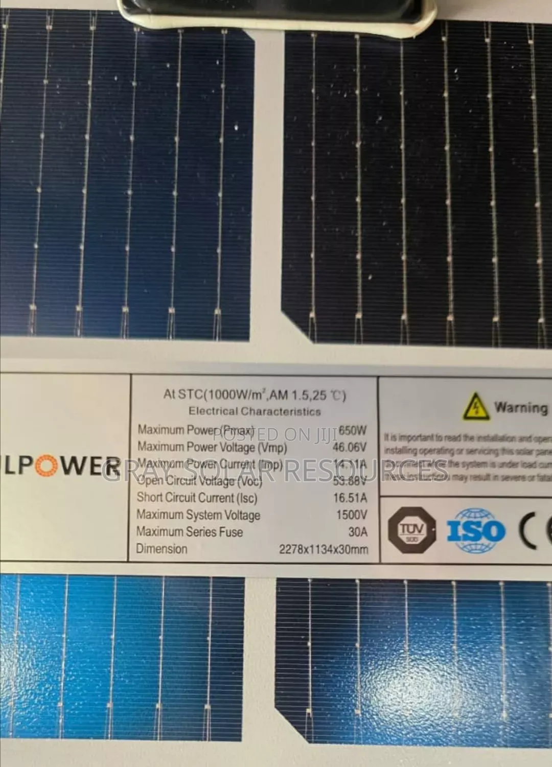 650w Kulpower Bifacial Monocrystalline Solar Panel