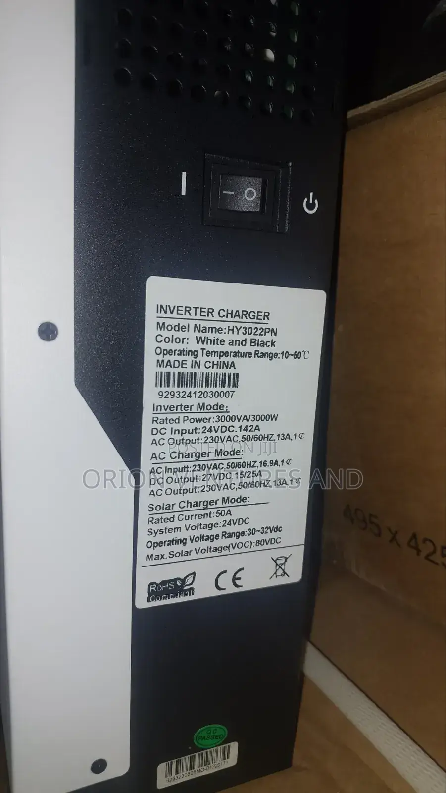 3kva 24v Inverter (Built in PWM Charge Controller)