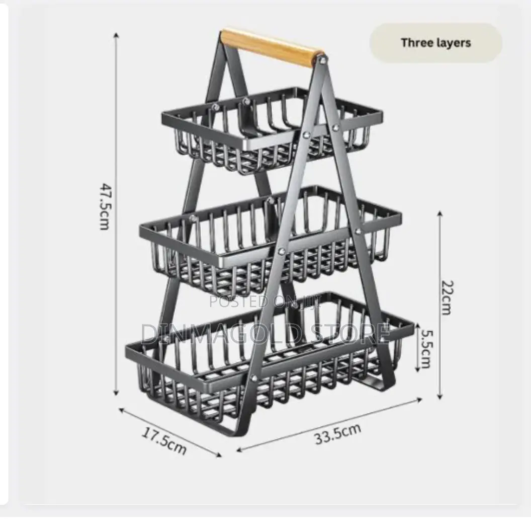 3 Tier Kitchen Fruit and Vegetable Basket / Rack