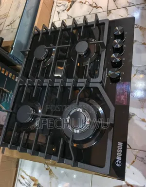 Bosch Built-in Cabinet 60cm 4 Gas Automatic Burners Blueflame Light