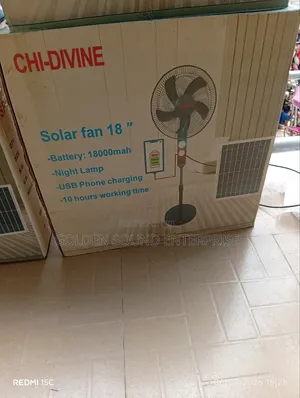 Chi Divine Solar Fan With Panel 18 Inches