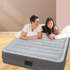 Full Dura-Beam Comfort-Plush Airbed 137x191x33 Cm With Electric Pump