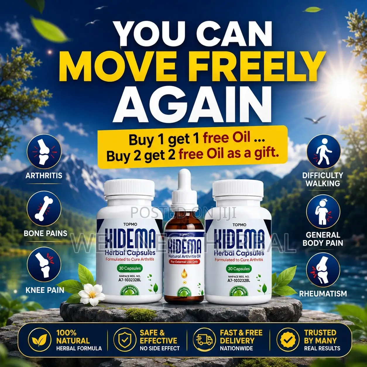 Kidema Herbal Capsules and Oil