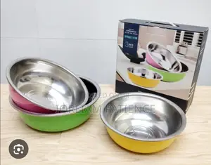 Colourful Set of Stainless Bowls
