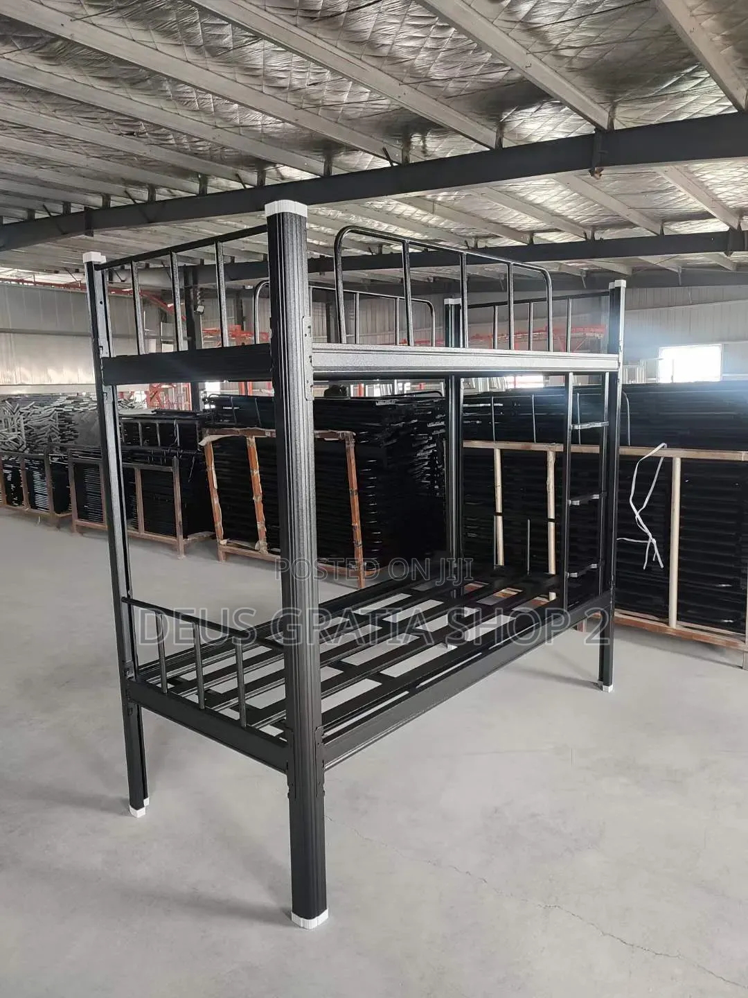 Detachable Double Bunk Bed Frame With Board