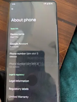 Google Pixel 7 Pro 256 GB Black