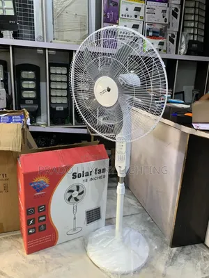 White Solar Fan