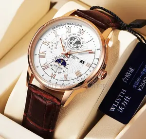 Poedagar Leather Wrist Watch Ogu 8h