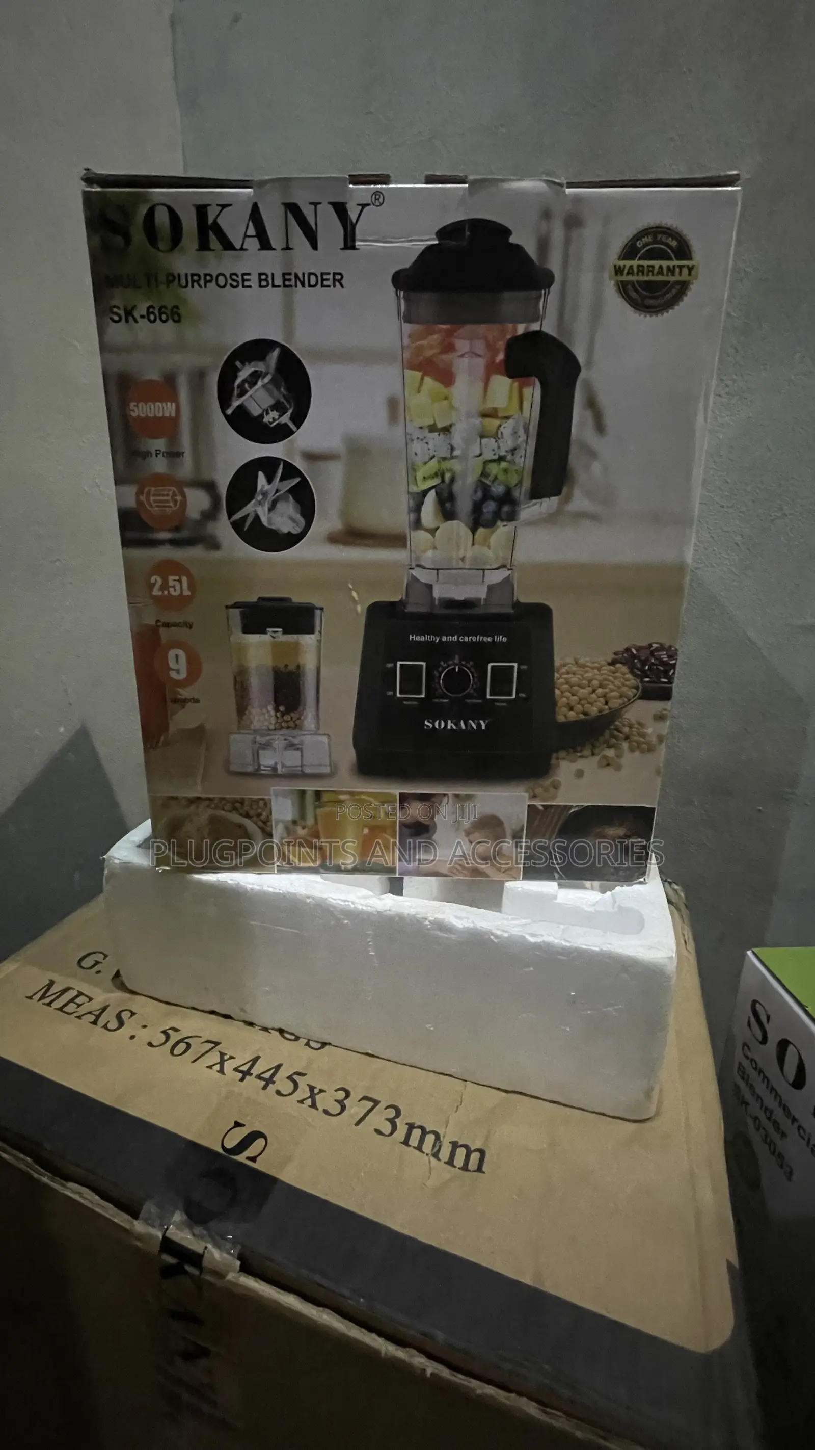 Sokany Multi Purpose Blender 5000w + Free Delivery Today Only