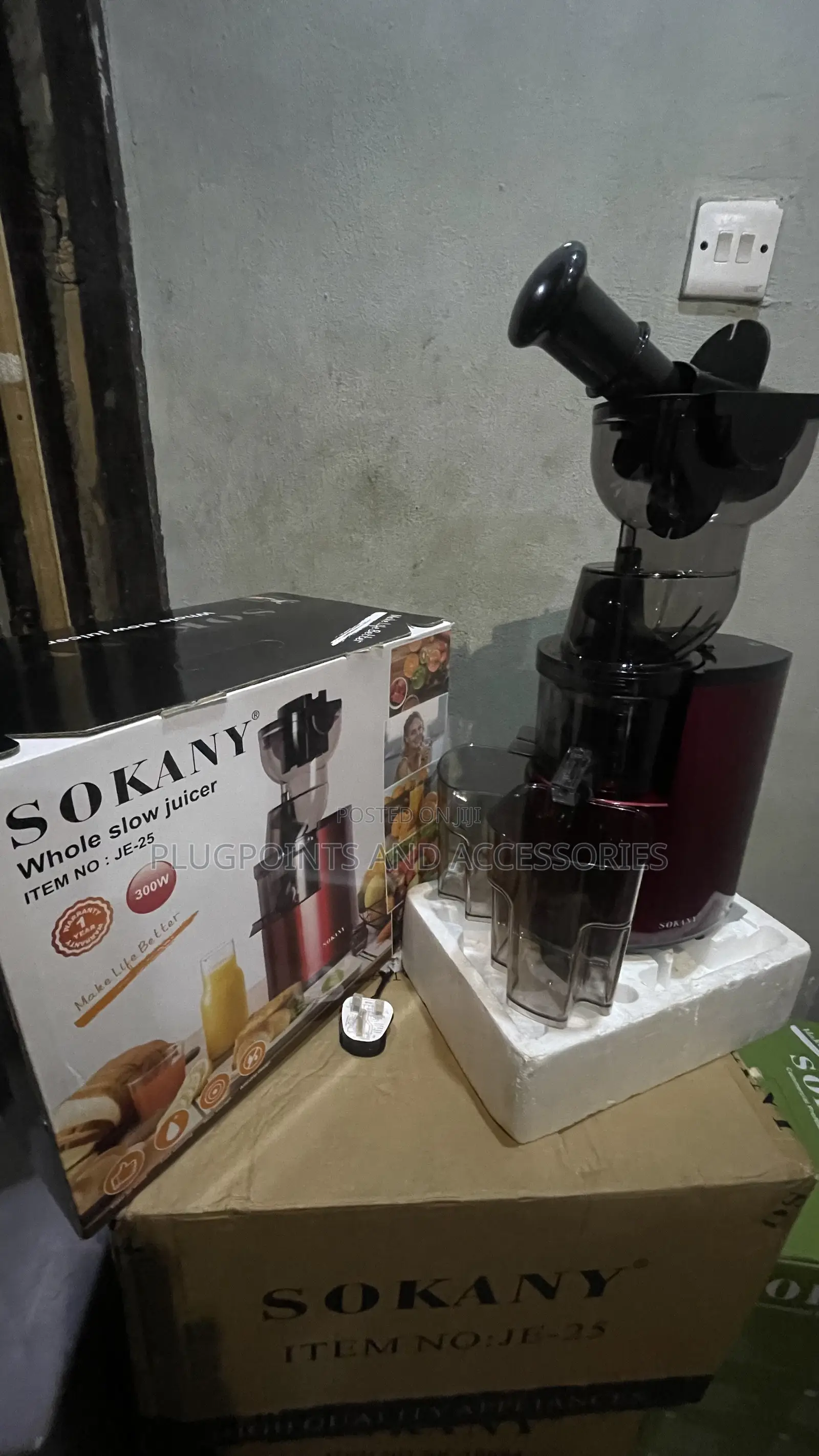 Sokany Juice Extractor Je-25 + Free Delivery Today Only