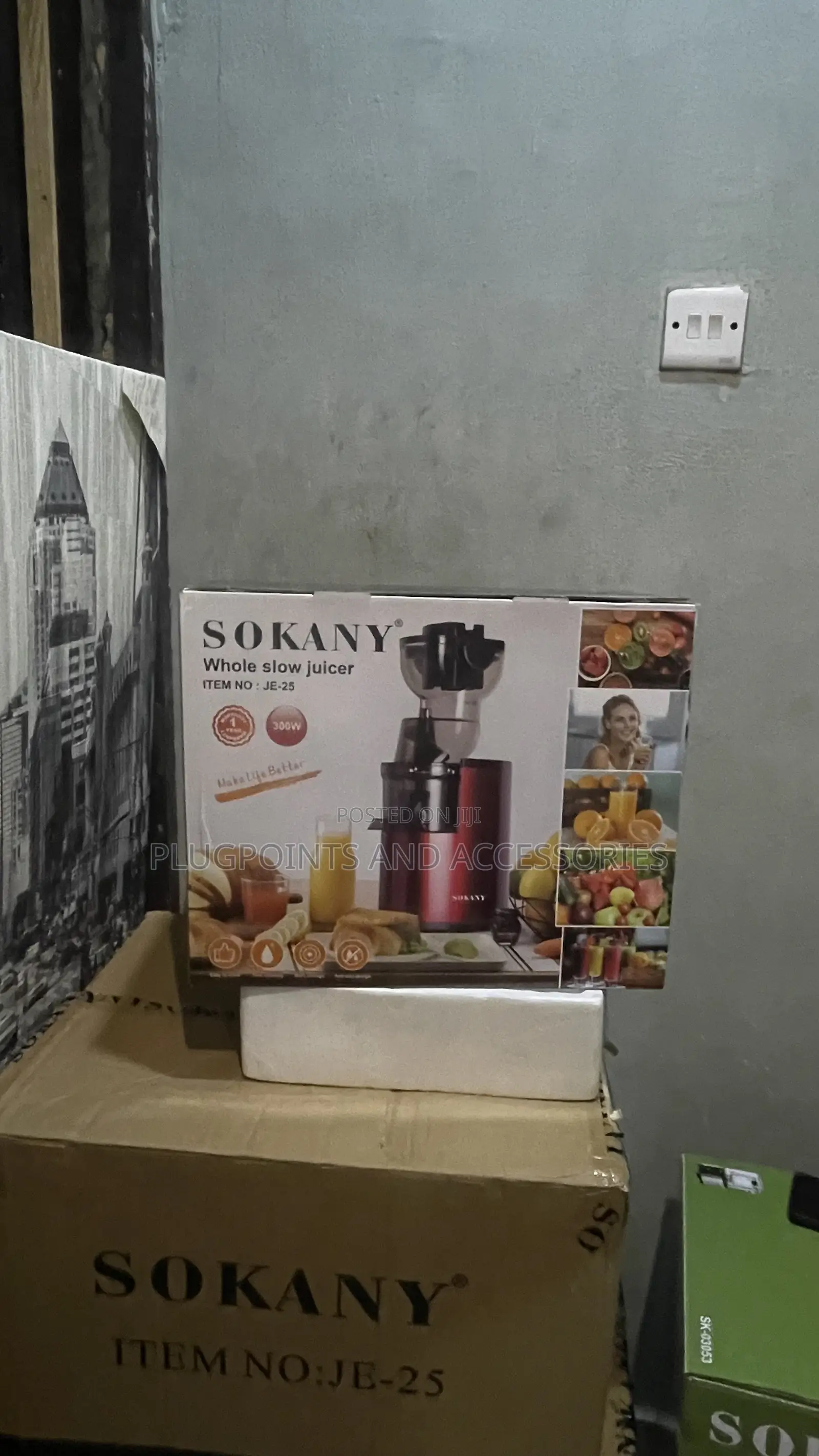 Sokany Juice Extractor Je-25 + Free Delivery Today Only