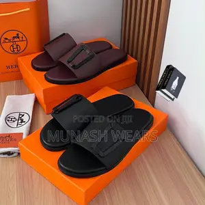 Hermes Buckle and Cross Slipers 40-46