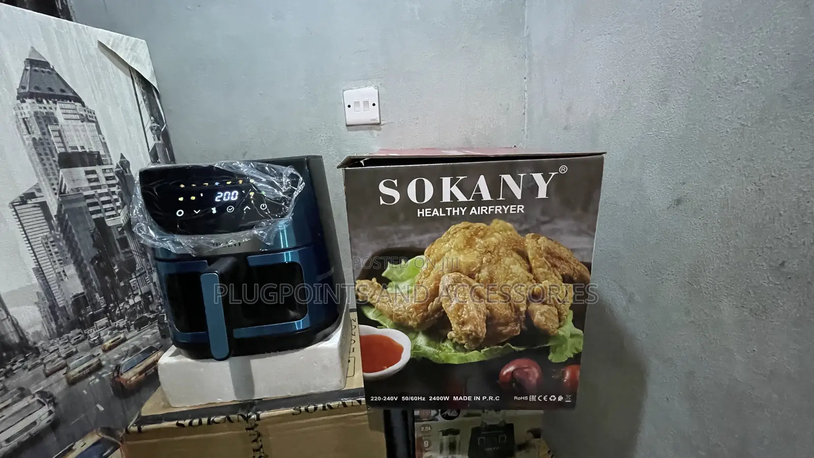 Sokany Airfryer 9.5liters + Free Delivery Today Only