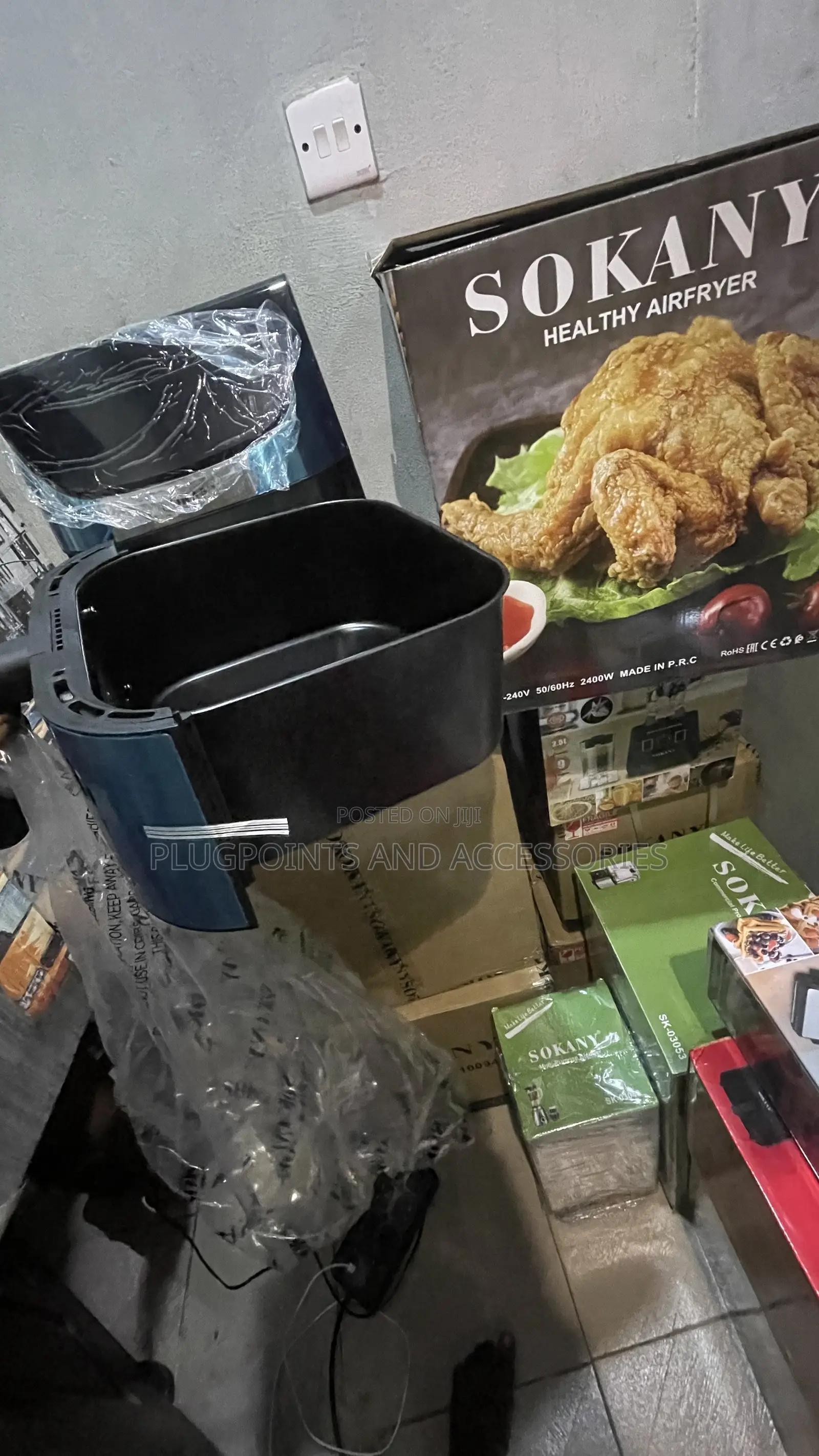 Sokany Airfryer 9.5liters + Free Delivery Today Only