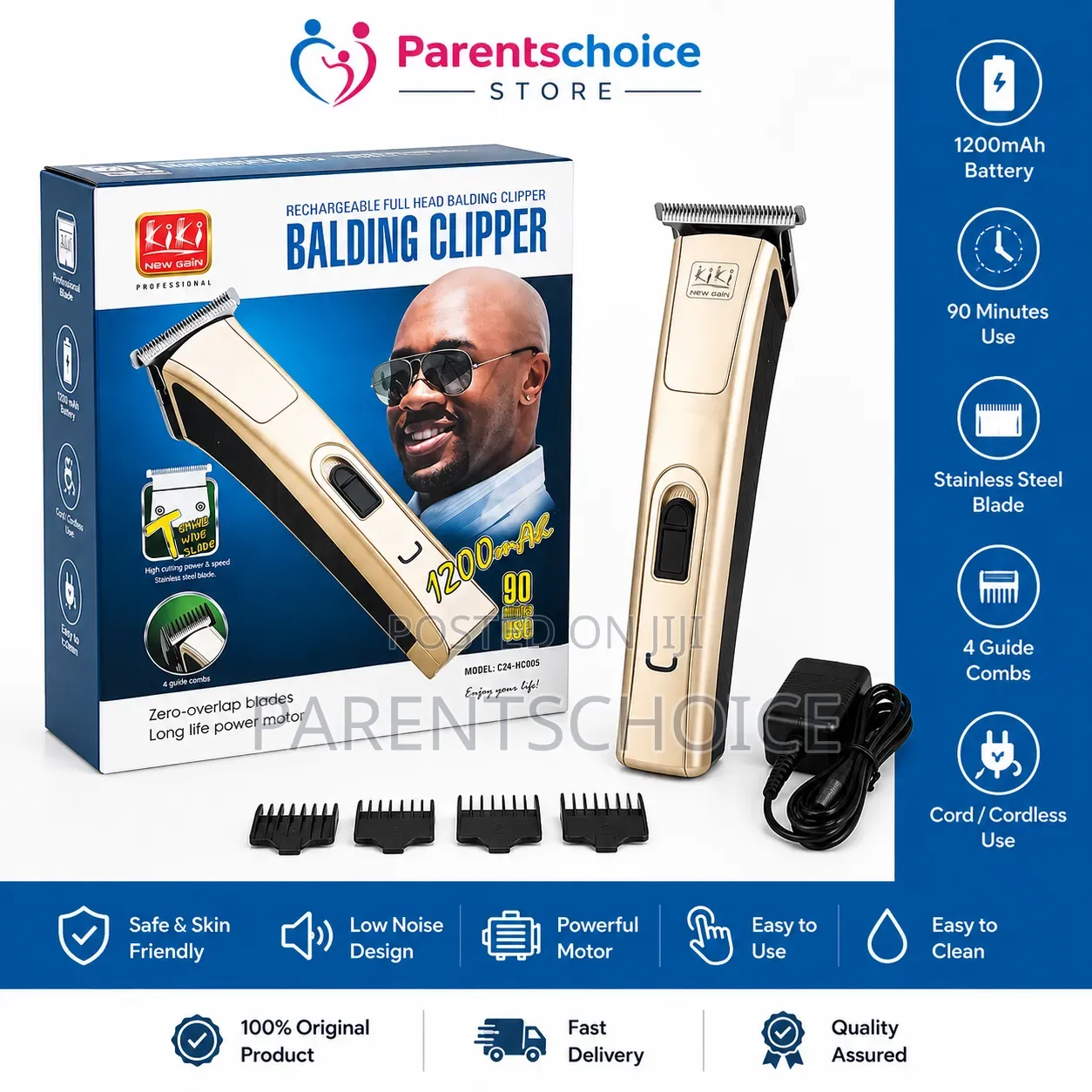Kiki Rechargeable Balding Clipper
