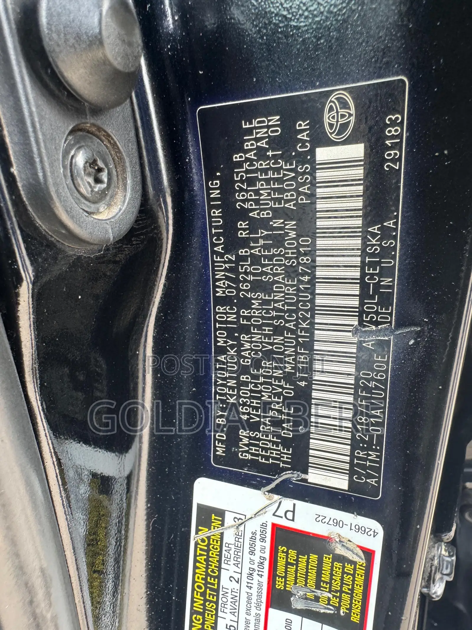Toyota Camry 2013 Black