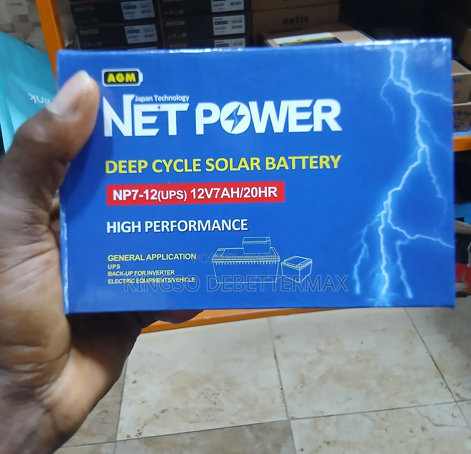 Net Power Battery 12v7ah