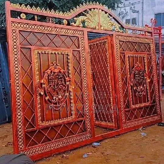 Wrought-Iron Gate Red Painted