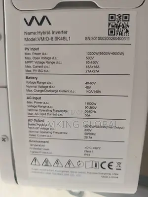 6.6kva Ip54 Vami Lithium Battery
