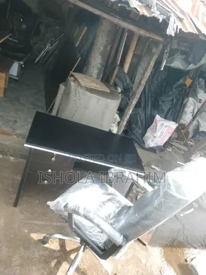 Office Table and Big Headrest Chair Available