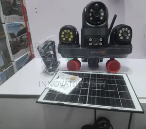 Security CCTV Solar Three Lens Camera 24/7