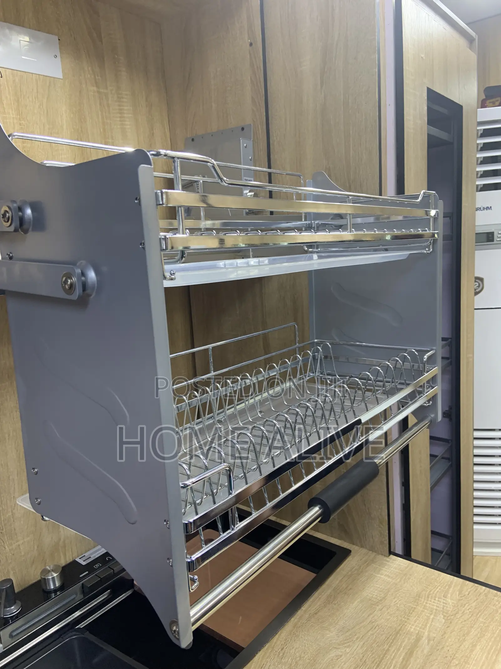 Quality Pull Down Plate Rack (60cm, 80cm, 90cm)