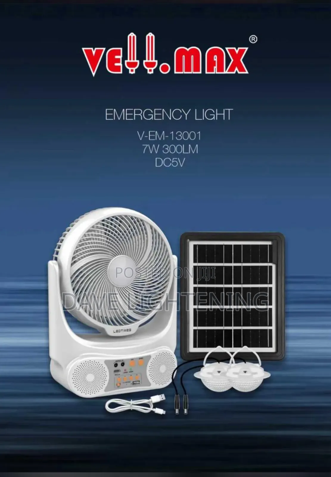 Solar Rechargeable Fan
