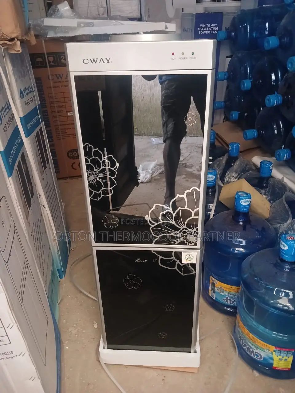 Cway Water Dispenser With Fridge